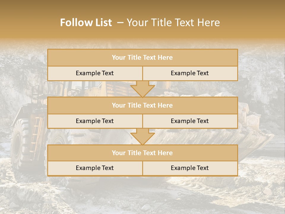 Vehicle Shovel Machine PowerPoint Template