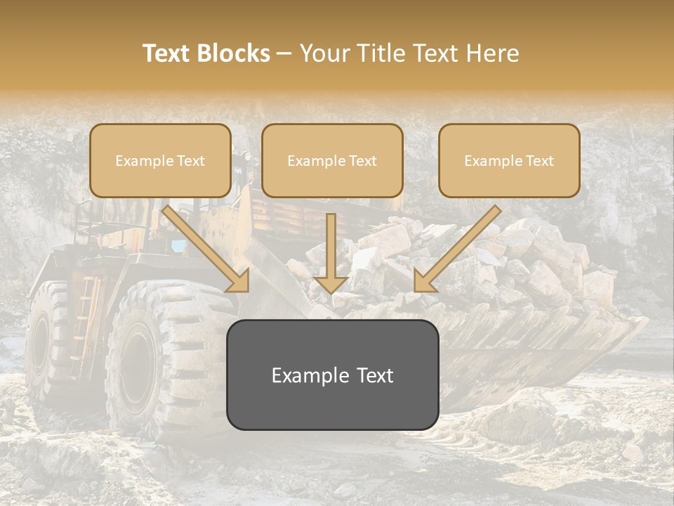 Vehicle Shovel Machine PowerPoint Template