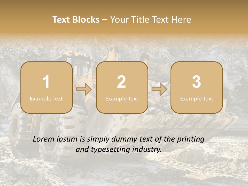 Vehicle Shovel Machine PowerPoint Template