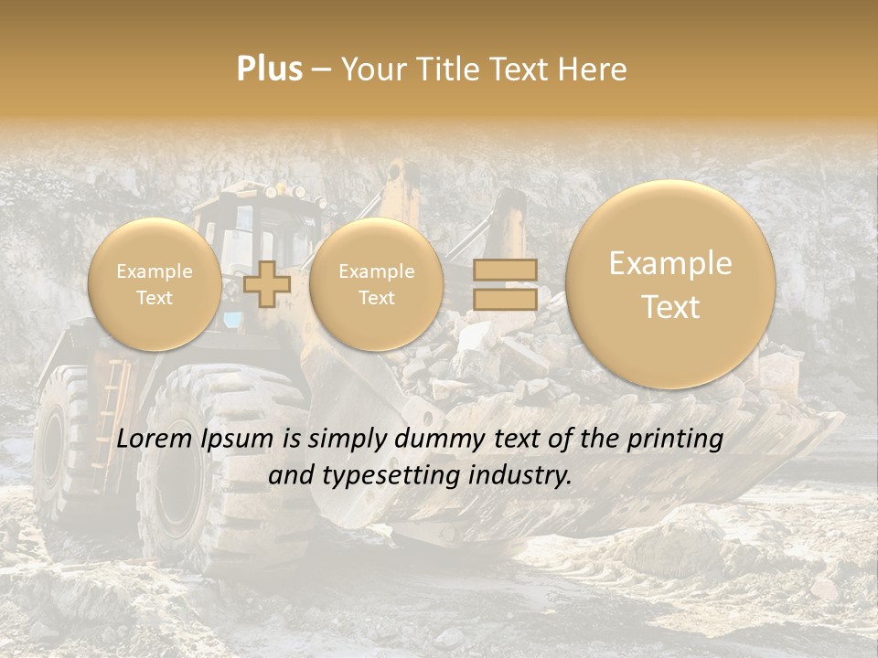 Vehicle Shovel Machine PowerPoint Template