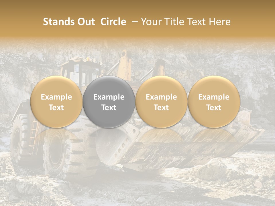 Vehicle Shovel Machine PowerPoint Template