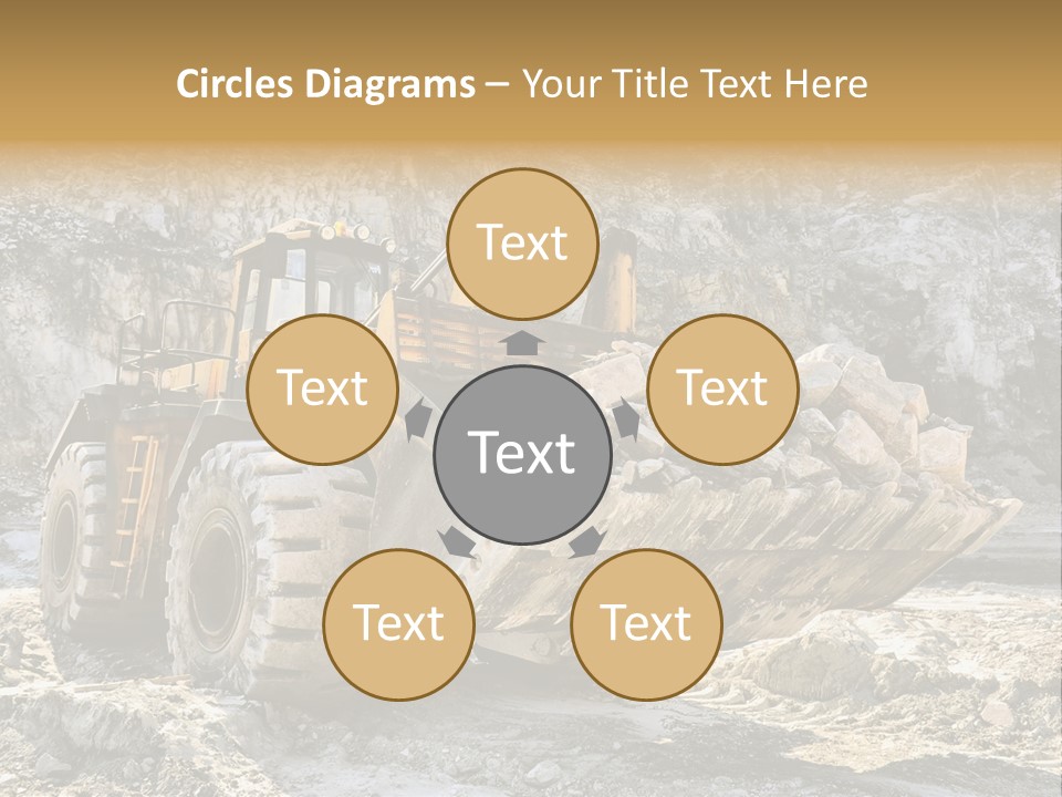 Vehicle Shovel Machine PowerPoint Template