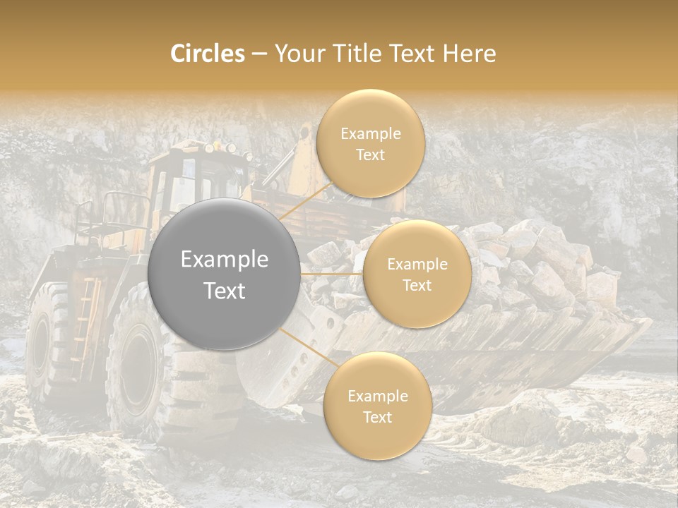 Vehicle Shovel Machine PowerPoint Template