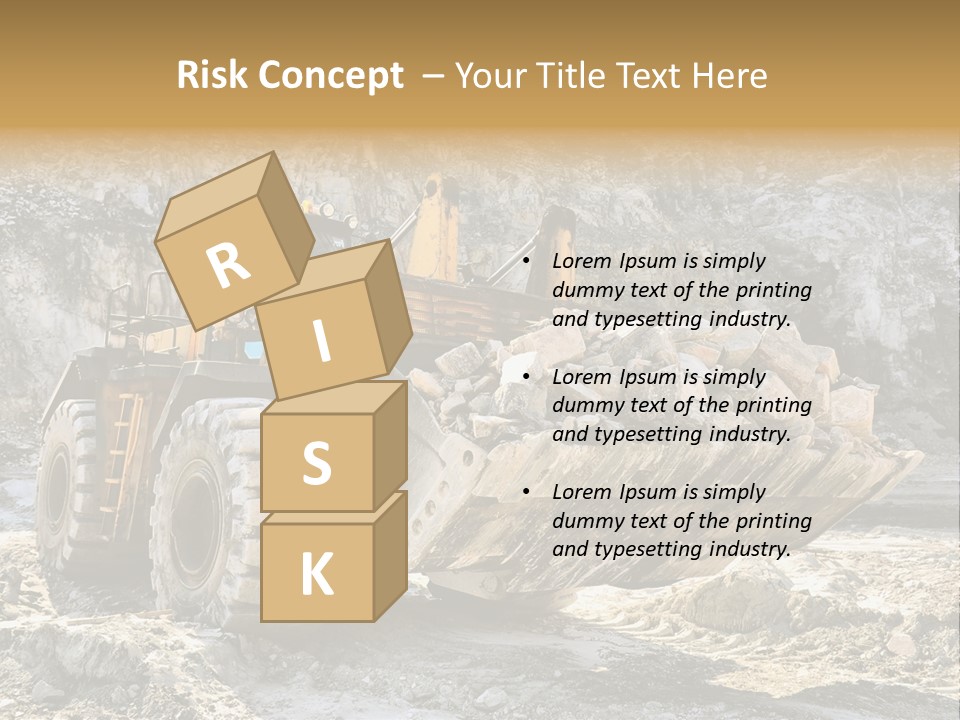 Vehicle Shovel Machine PowerPoint Template