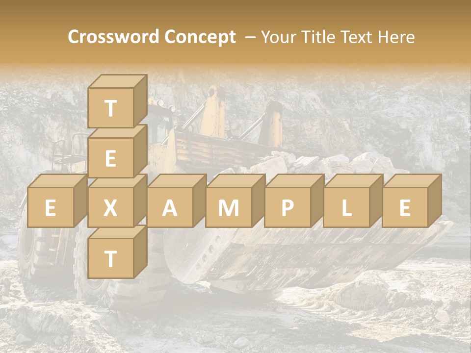 Vehicle Shovel Machine PowerPoint Template