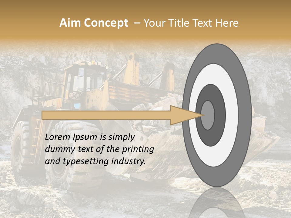 Vehicle Shovel Machine PowerPoint Template