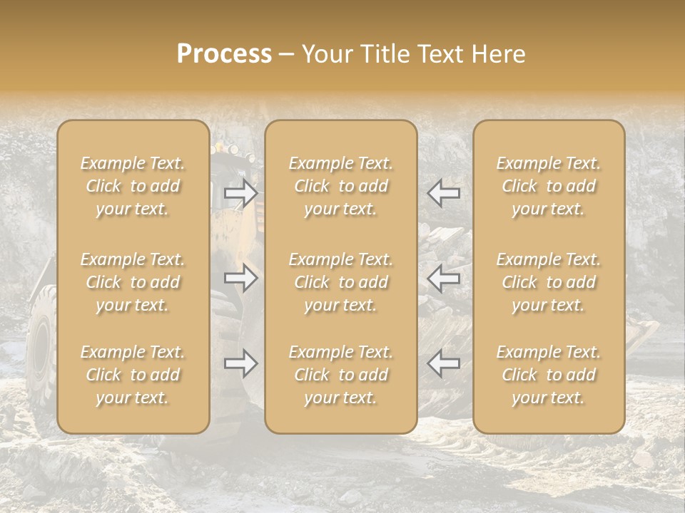 Vehicle Shovel Machine PowerPoint Template