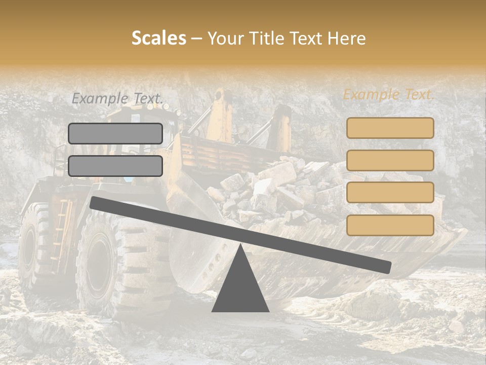 Vehicle Shovel Machine PowerPoint Template