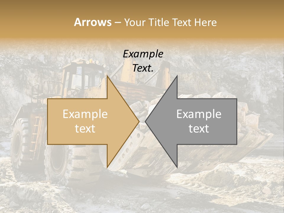 Vehicle Shovel Machine PowerPoint Template