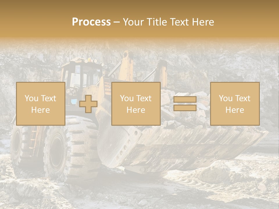 Vehicle Shovel Machine PowerPoint Template