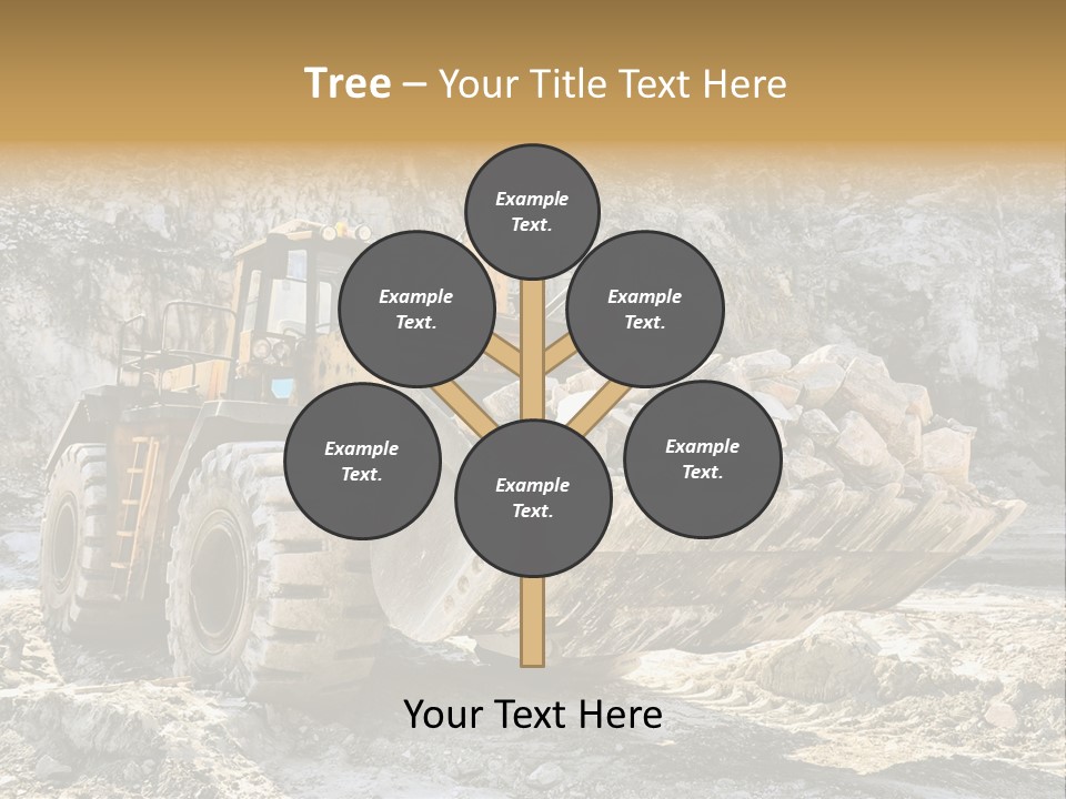 Vehicle Shovel Machine PowerPoint Template