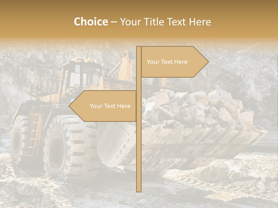 Vehicle Shovel Machine PowerPoint Template