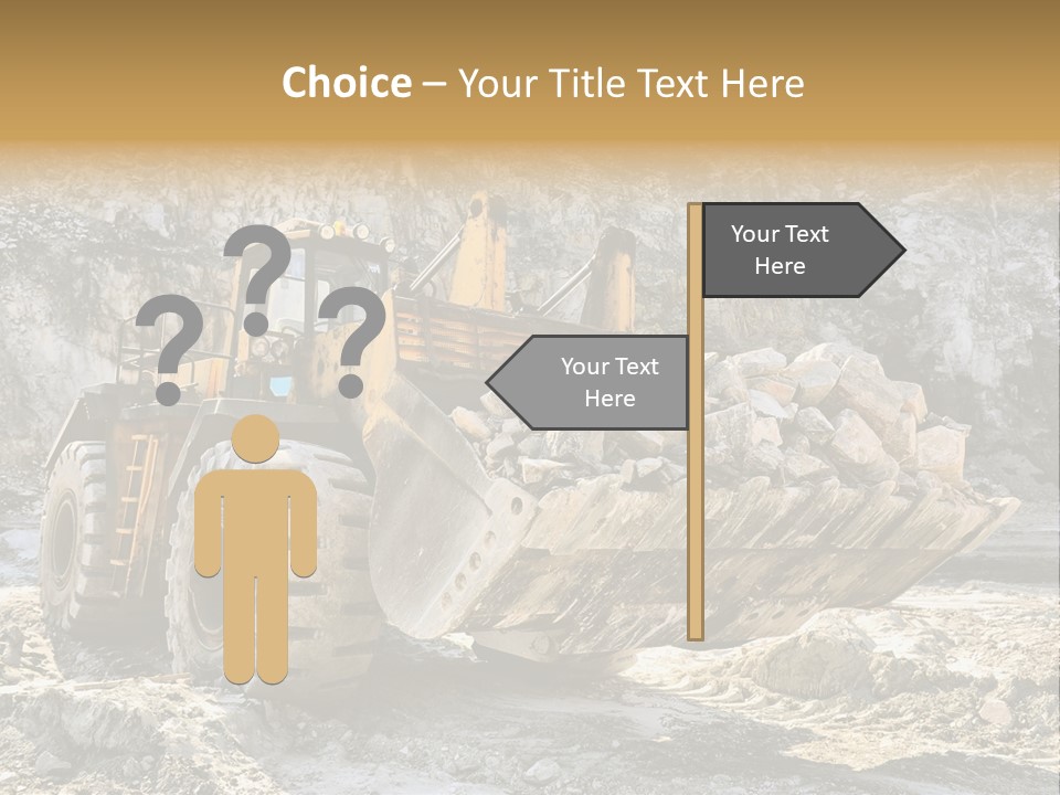 Vehicle Shovel Machine PowerPoint Template