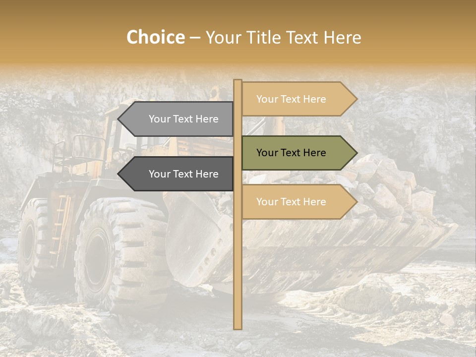 Vehicle Shovel Machine PowerPoint Template