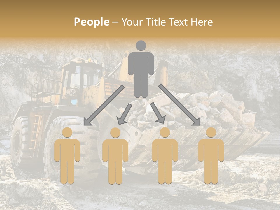 Vehicle Shovel Machine PowerPoint Template