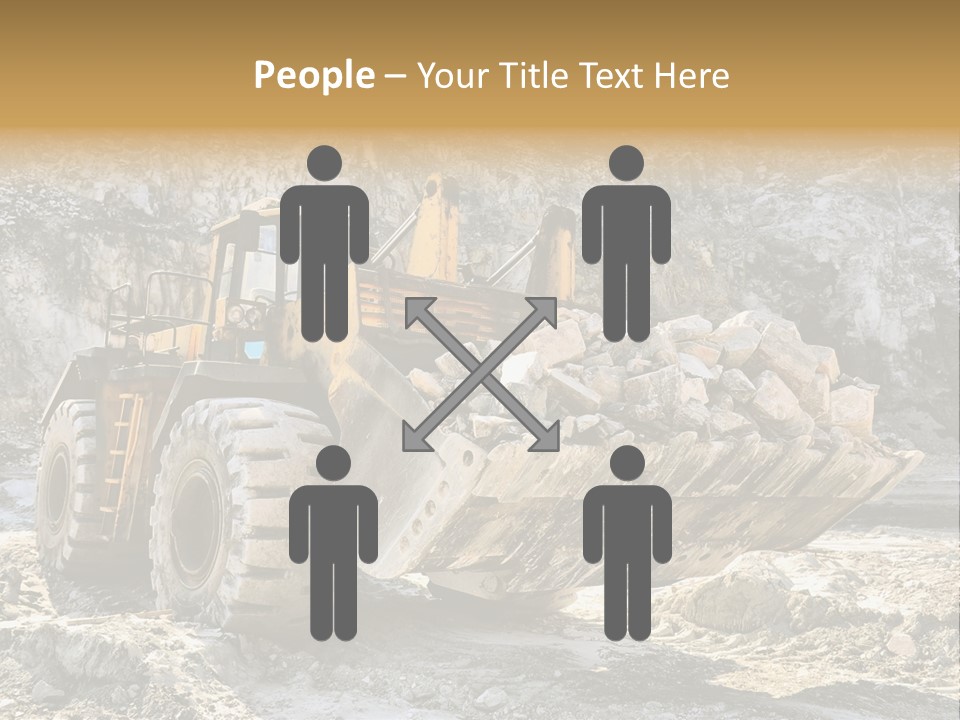 Vehicle Shovel Machine PowerPoint Template
