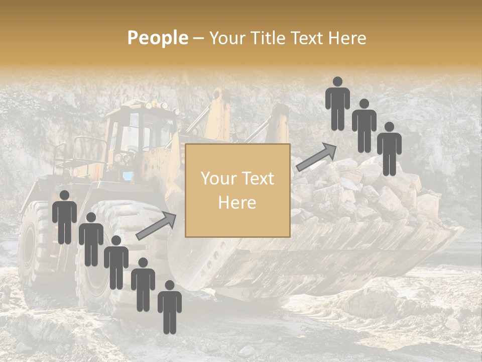 Vehicle Shovel Machine PowerPoint Template