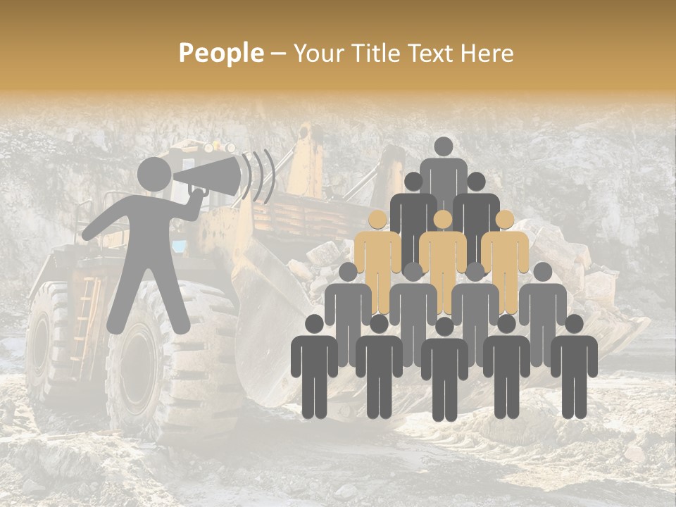 Vehicle Shovel Machine PowerPoint Template