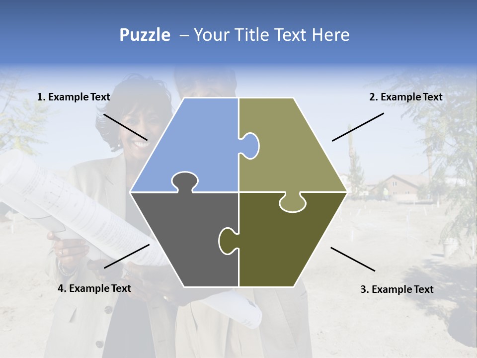 Couple Man Smiling PowerPoint Template