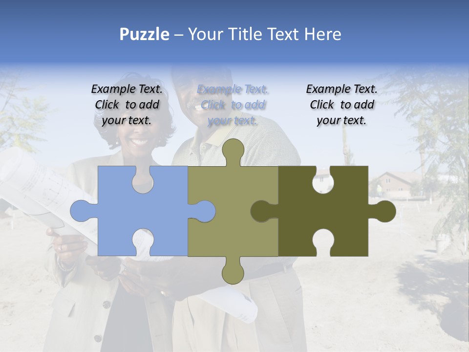 Couple Man Smiling PowerPoint Template