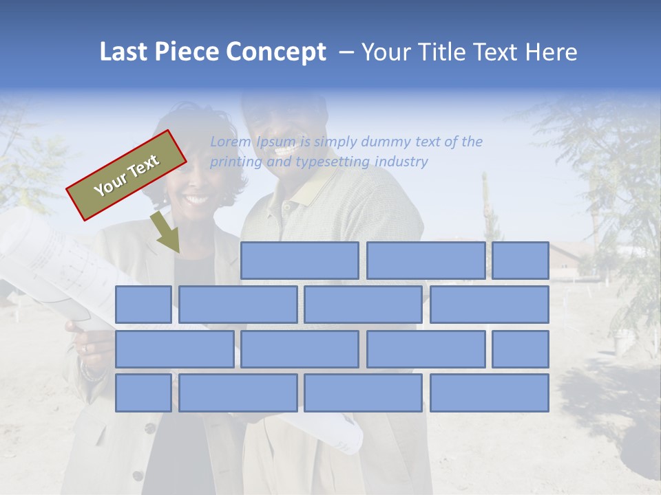 Couple Man Smiling PowerPoint Template