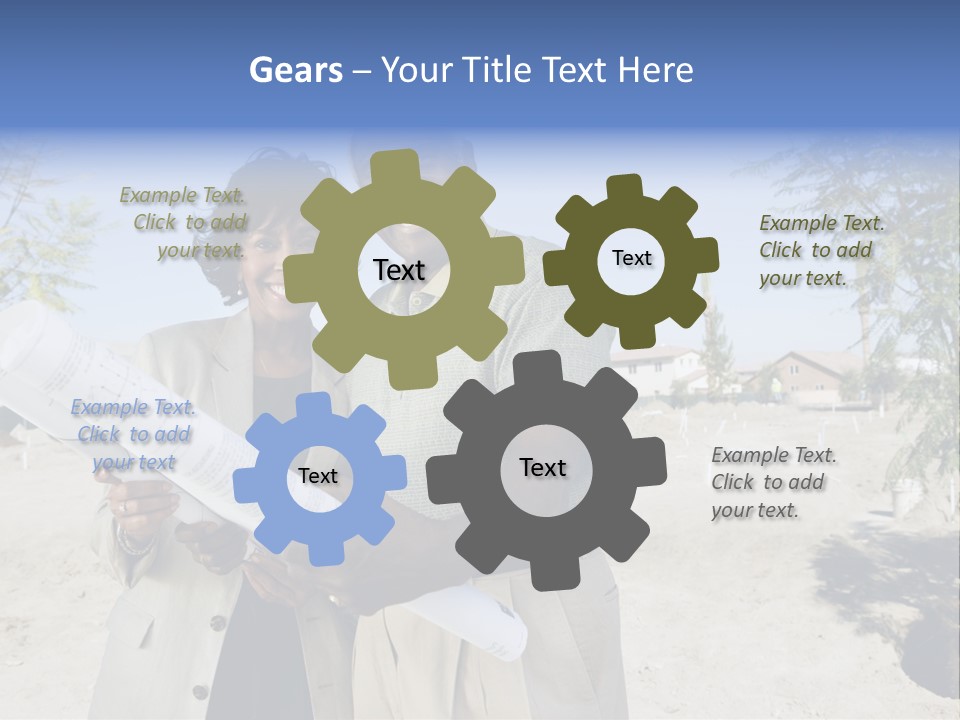 Couple Man Smiling PowerPoint Template