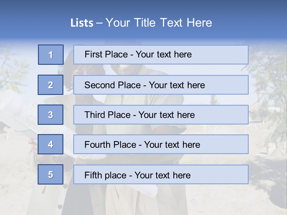 Couple Man Smiling PowerPoint Template