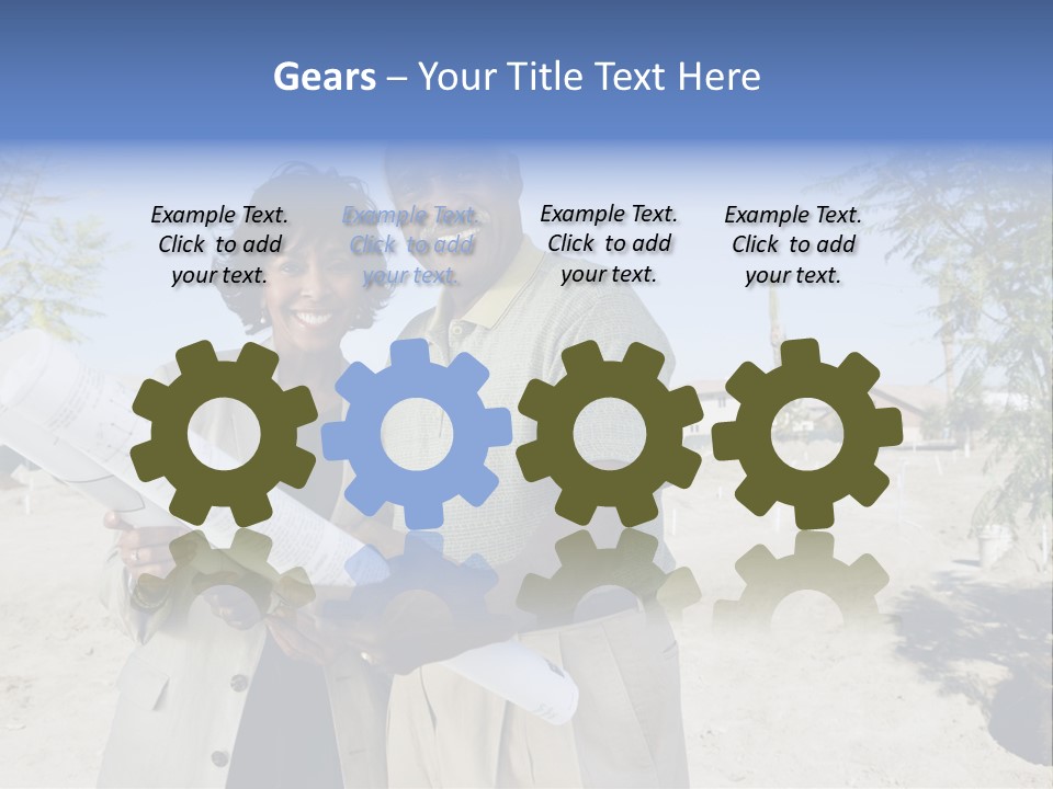 Couple Man Smiling PowerPoint Template