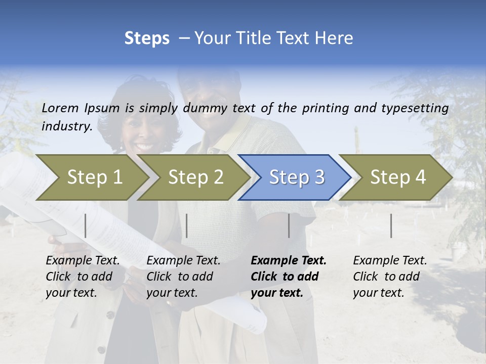Couple Man Smiling PowerPoint Template