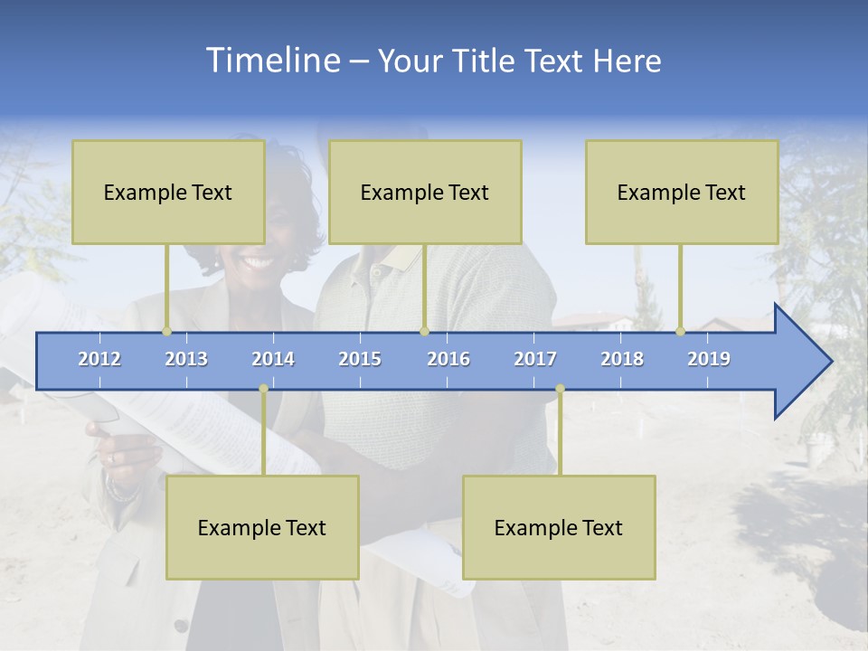 Couple Man Smiling PowerPoint Template