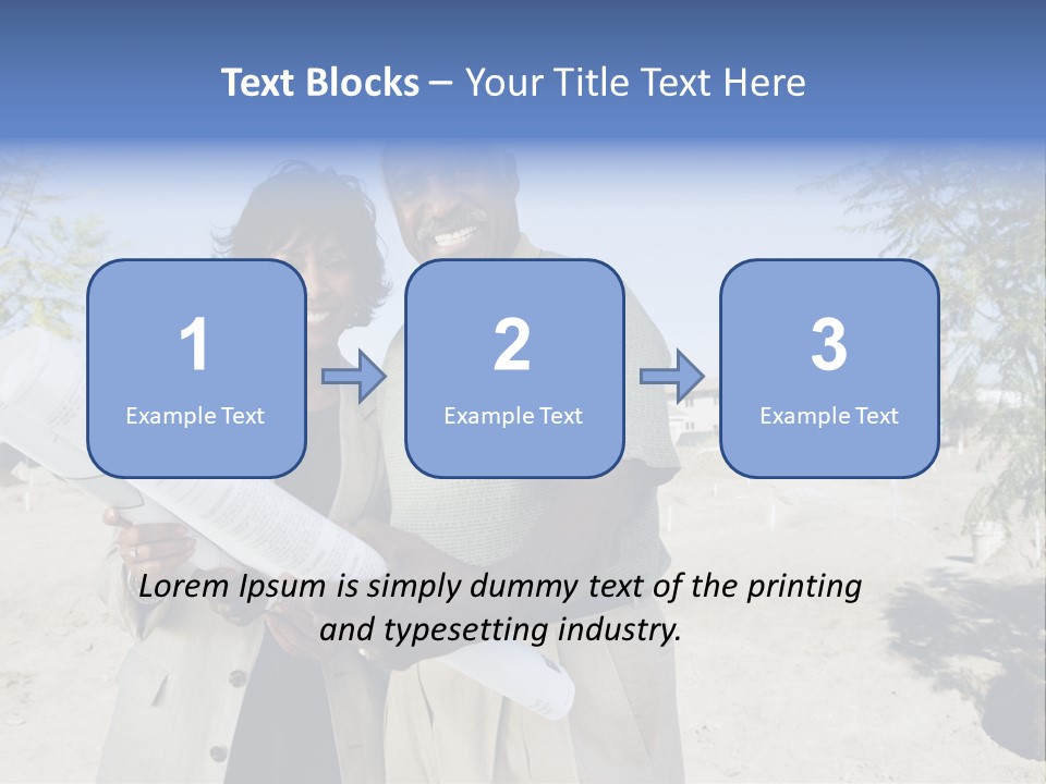 Couple Man Smiling PowerPoint Template