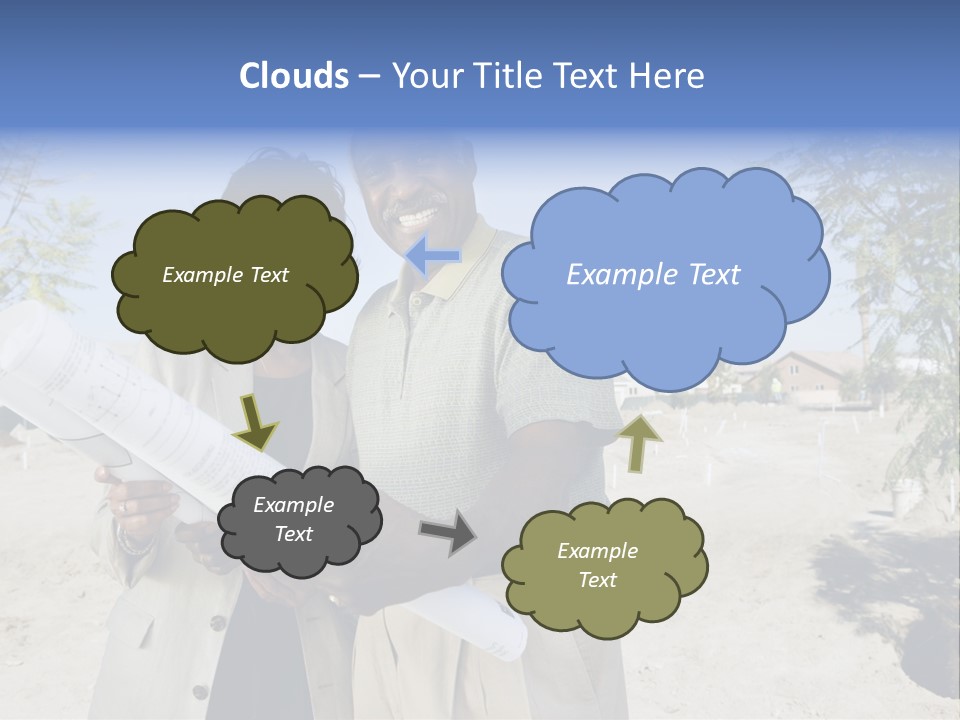 Couple Man Smiling PowerPoint Template