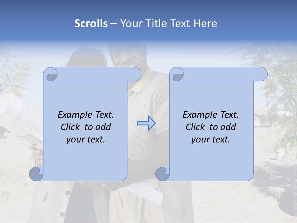 Couple Man Smiling PowerPoint Template