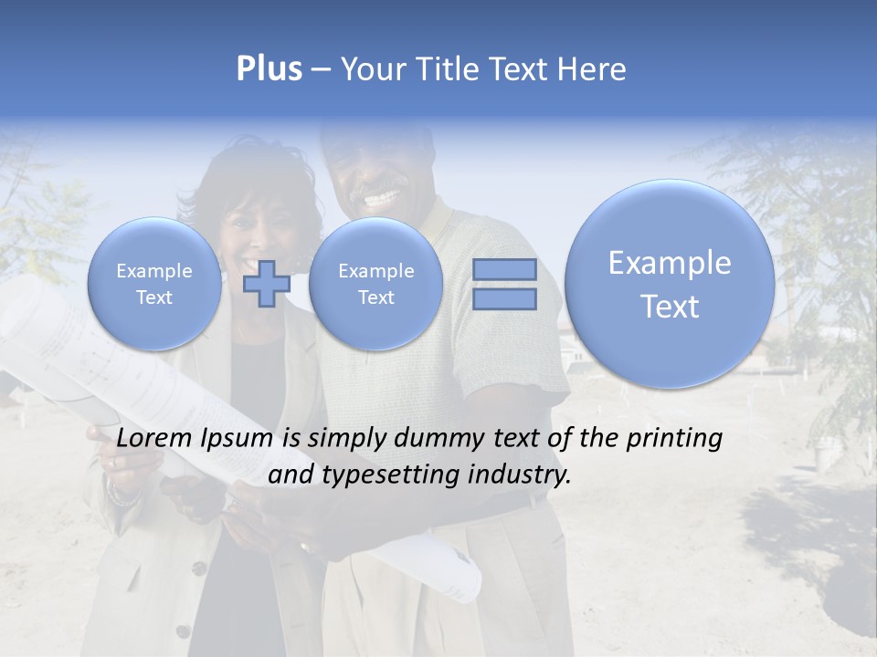 Couple Man Smiling PowerPoint Template
