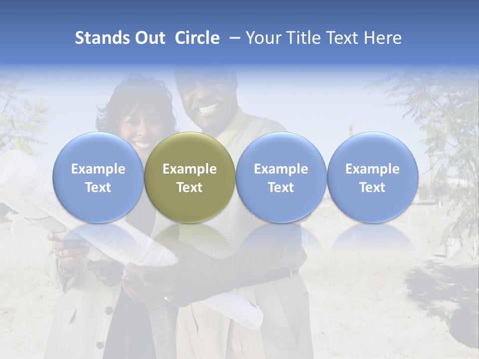 Couple Man Smiling PowerPoint Template