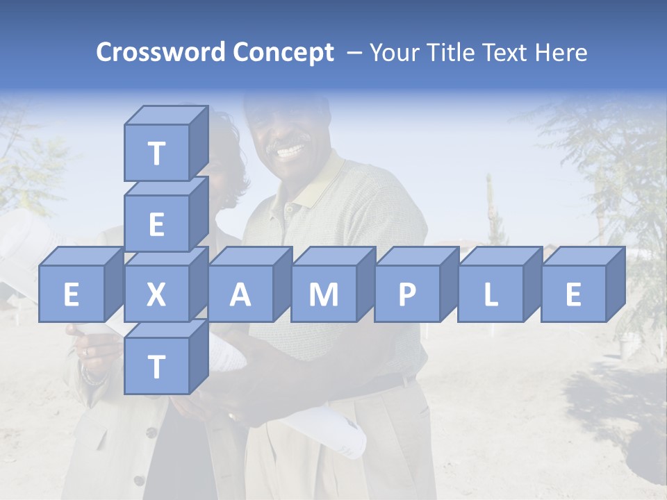 Couple Man Smiling PowerPoint Template