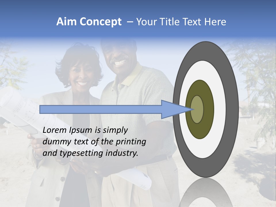 Couple Man Smiling PowerPoint Template