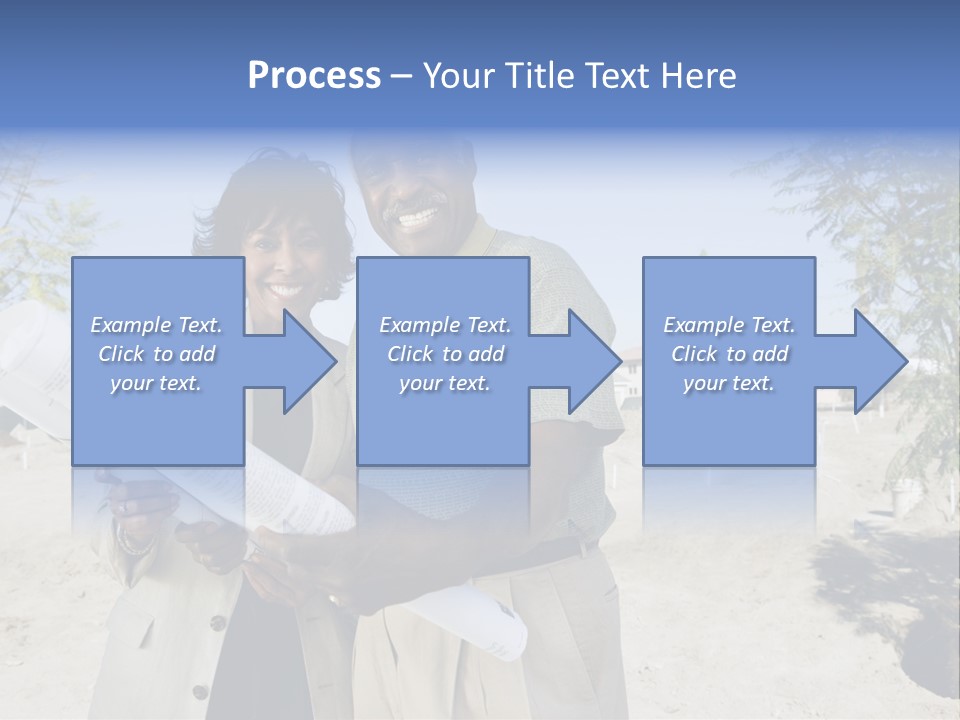 Couple Man Smiling PowerPoint Template