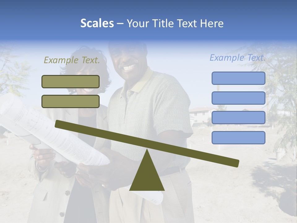 Couple Man Smiling PowerPoint Template