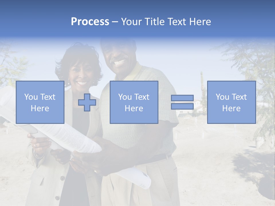 Couple Man Smiling PowerPoint Template