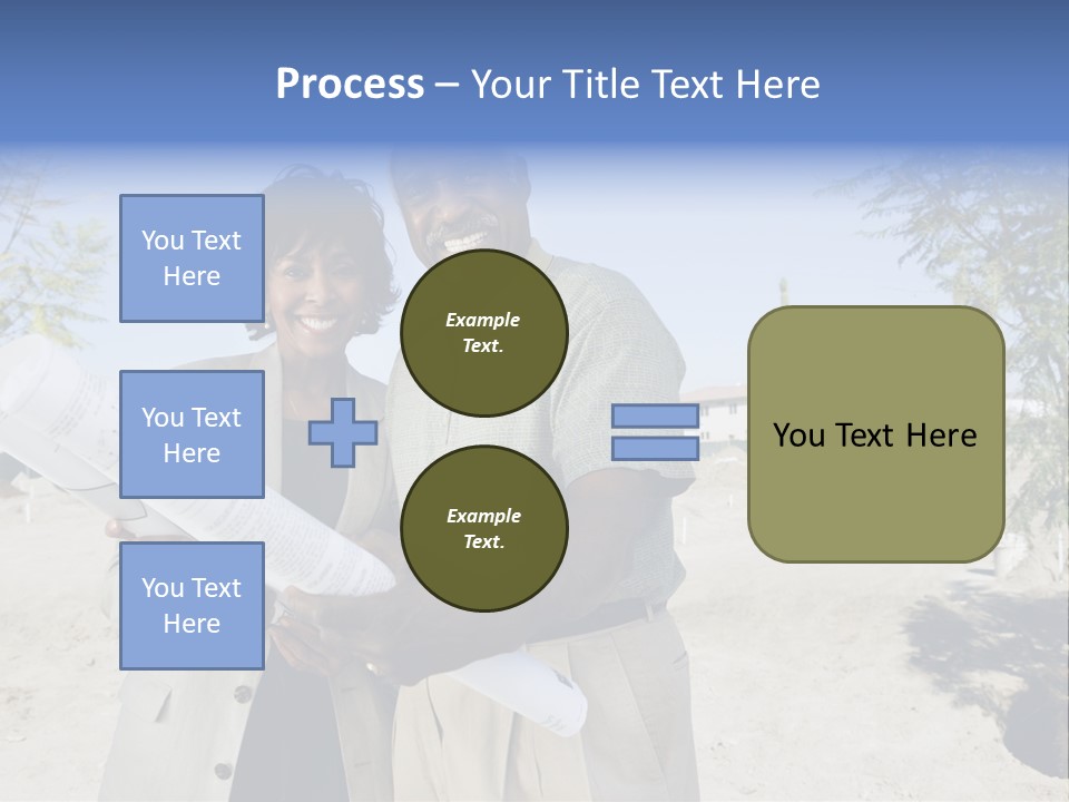 Couple Man Smiling PowerPoint Template