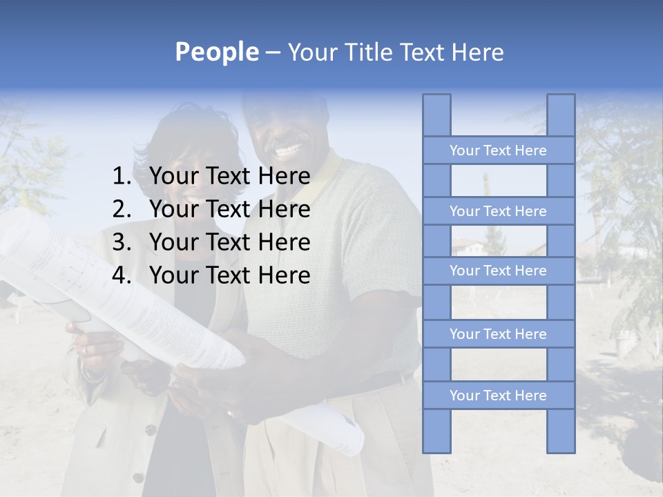 Couple Man Smiling PowerPoint Template