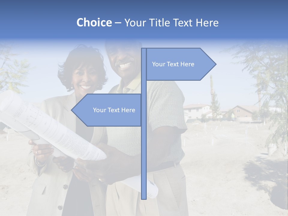 Couple Man Smiling PowerPoint Template
