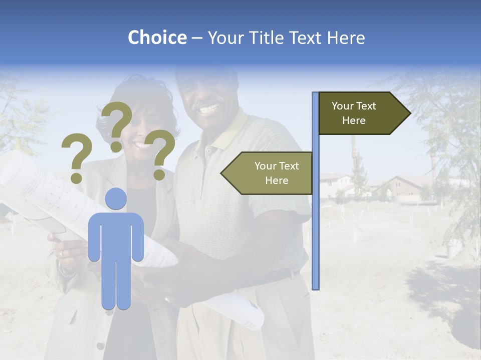 Couple Man Smiling PowerPoint Template