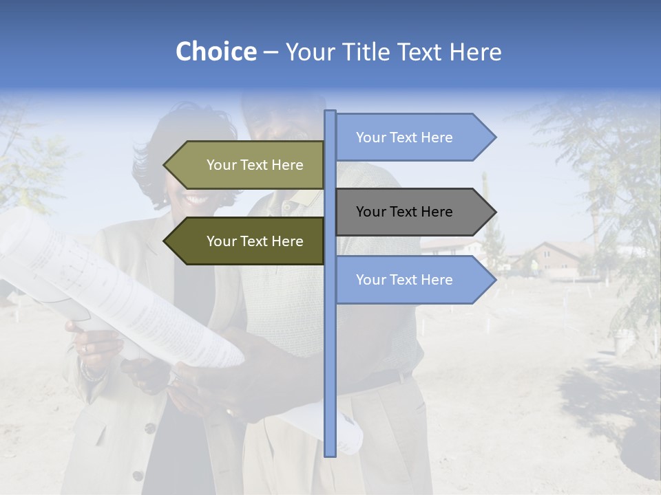 Couple Man Smiling PowerPoint Template