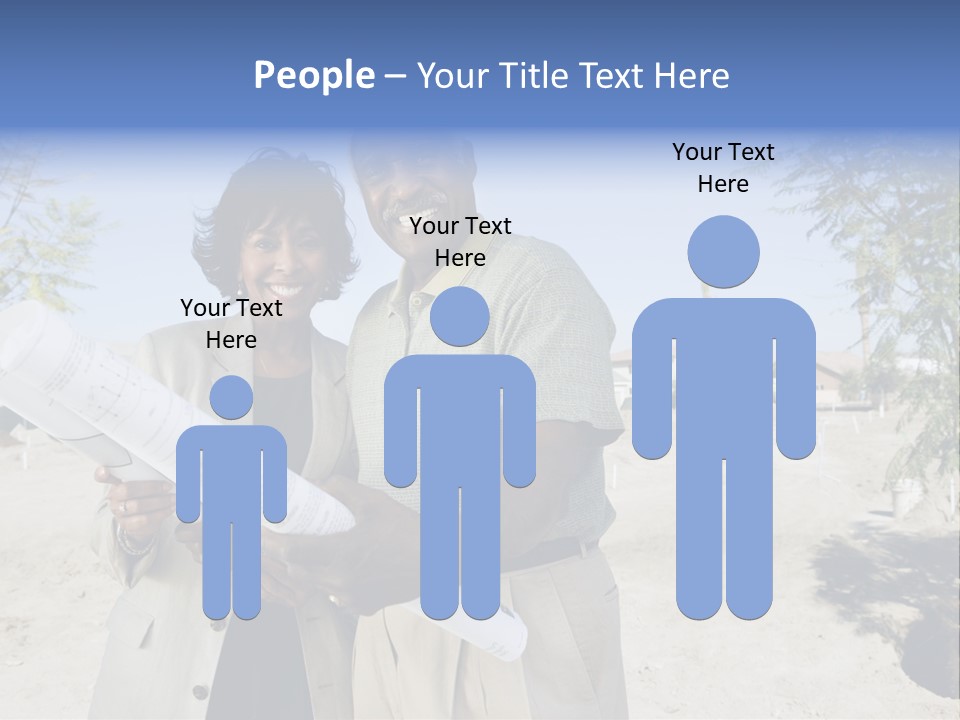 Couple Man Smiling PowerPoint Template