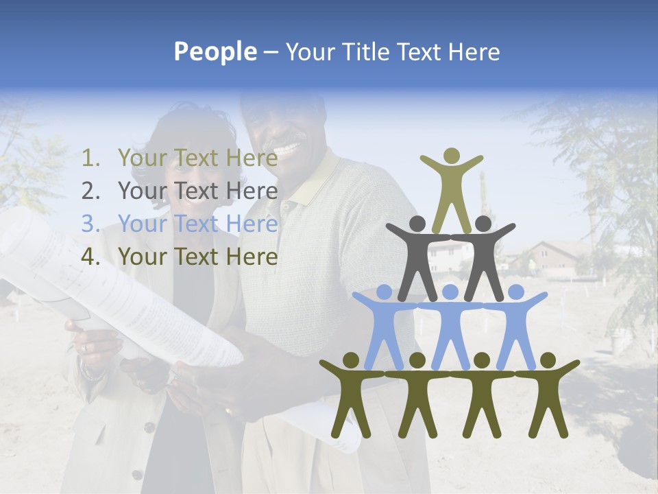 Couple Man Smiling PowerPoint Template