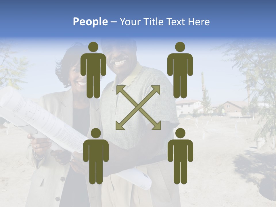 Couple Man Smiling PowerPoint Template