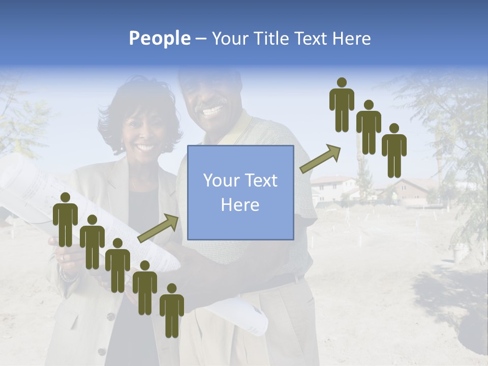 Couple Man Smiling PowerPoint Template