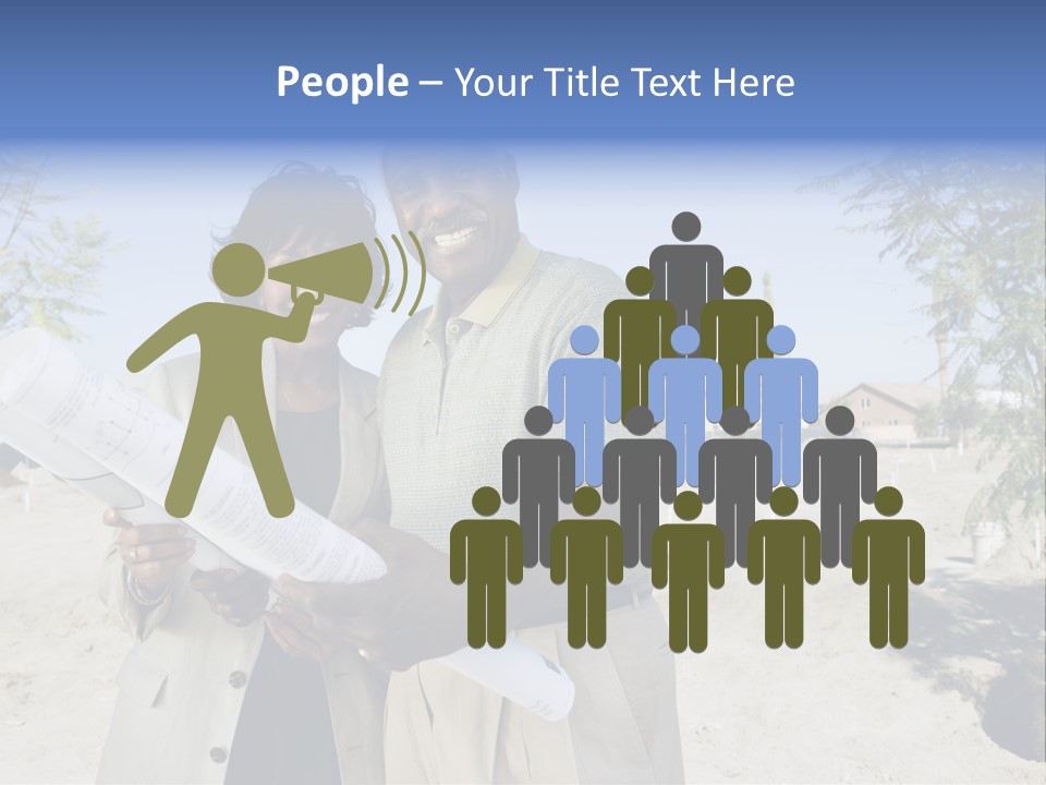 Couple Man Smiling PowerPoint Template